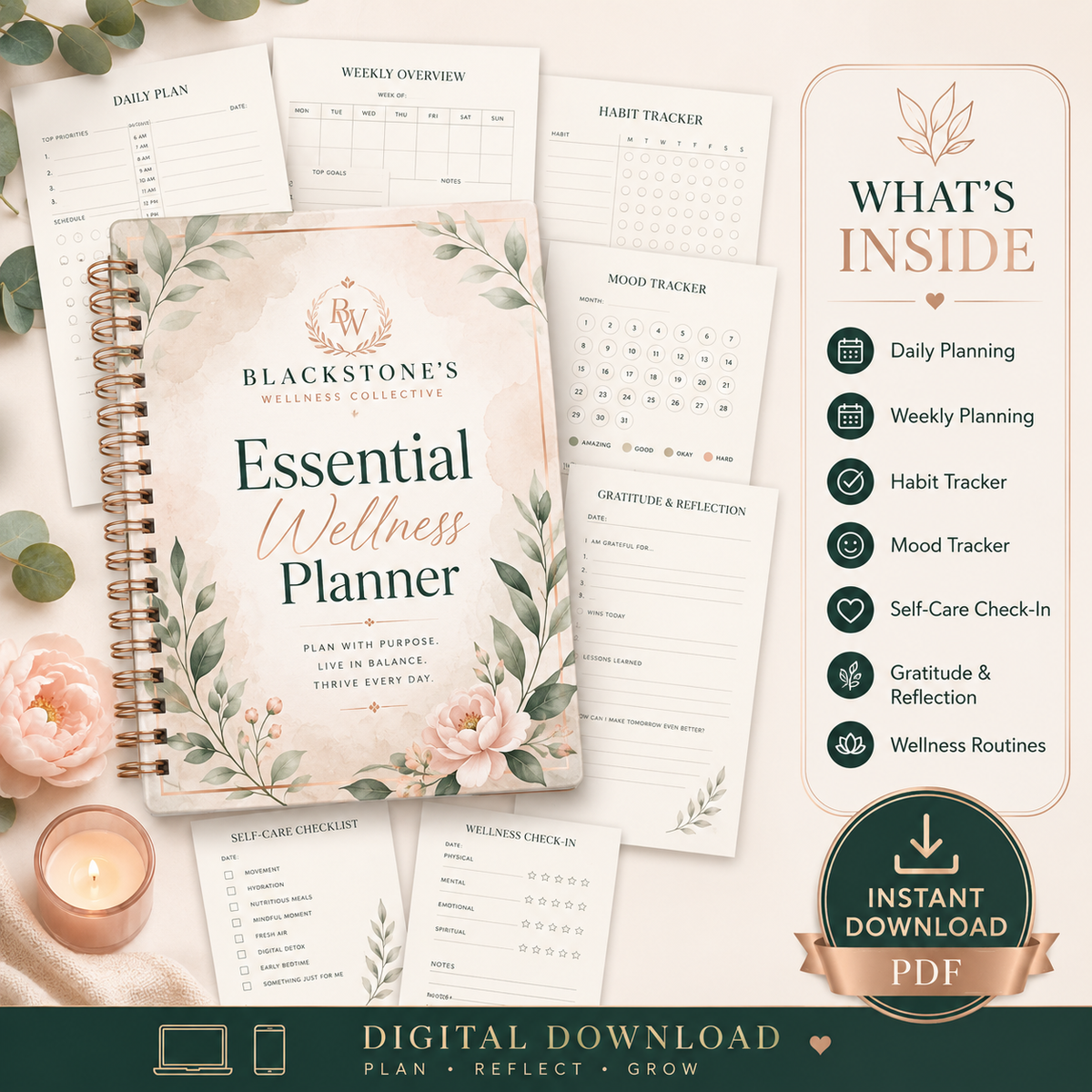 Blackstone's Wellness Collective Essential Wellness Planner