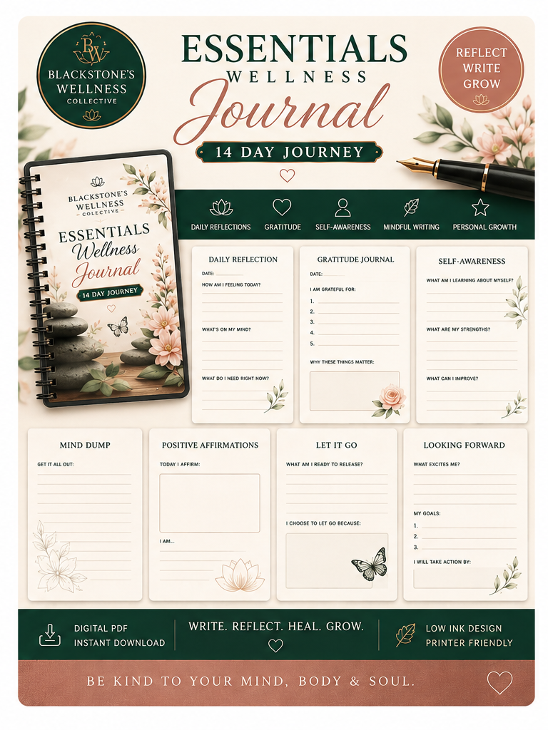 Blackstone's Wellness Collective Essentials Wellness Journal - 14 Day